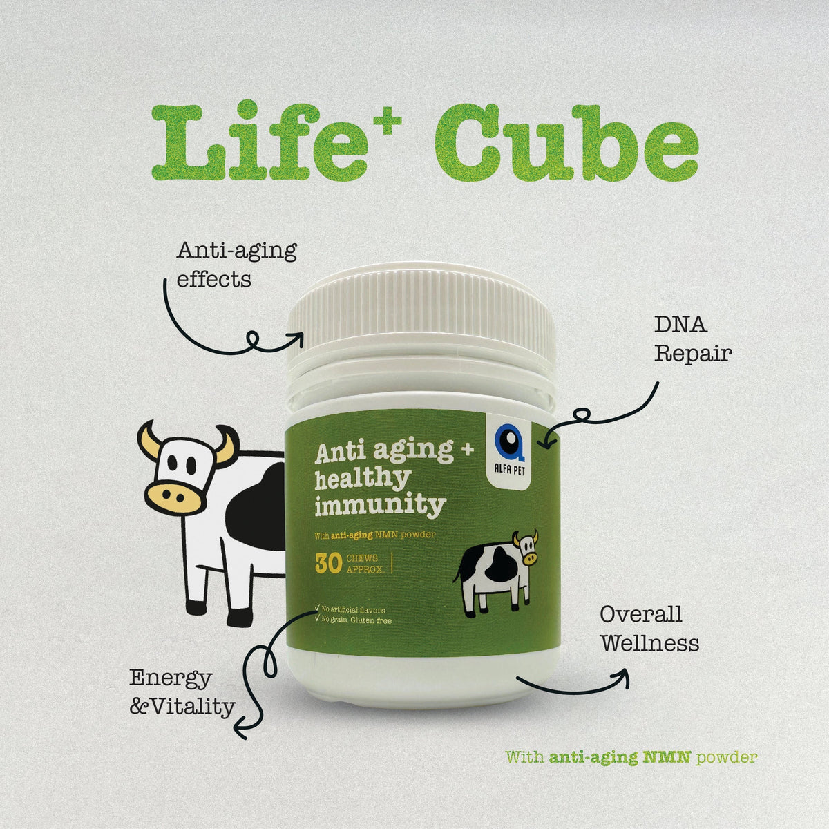 ALFAPET DOGS Life+ NMN Beef Cube