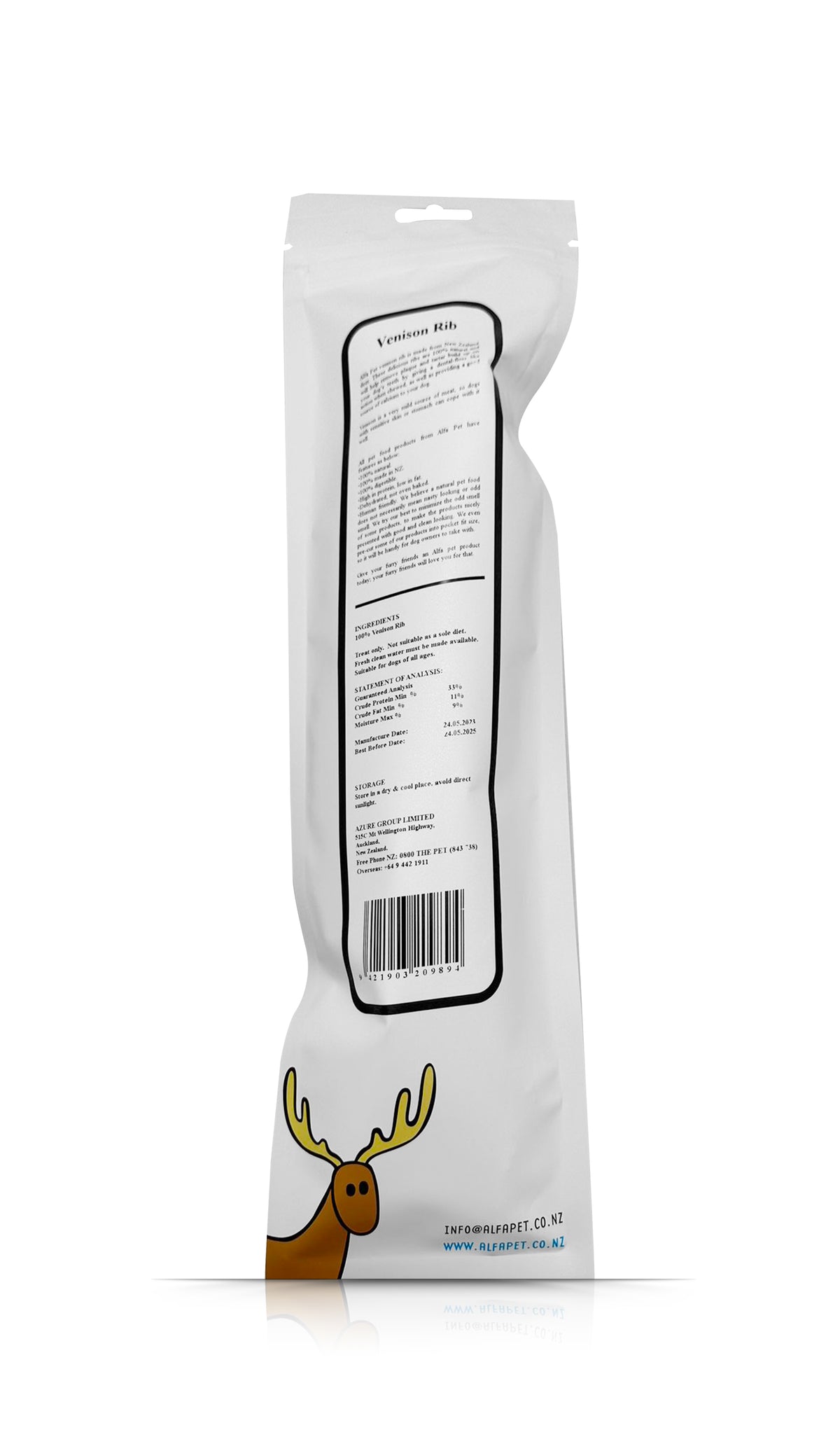 ALFAPET DOGS Venison Rib Long