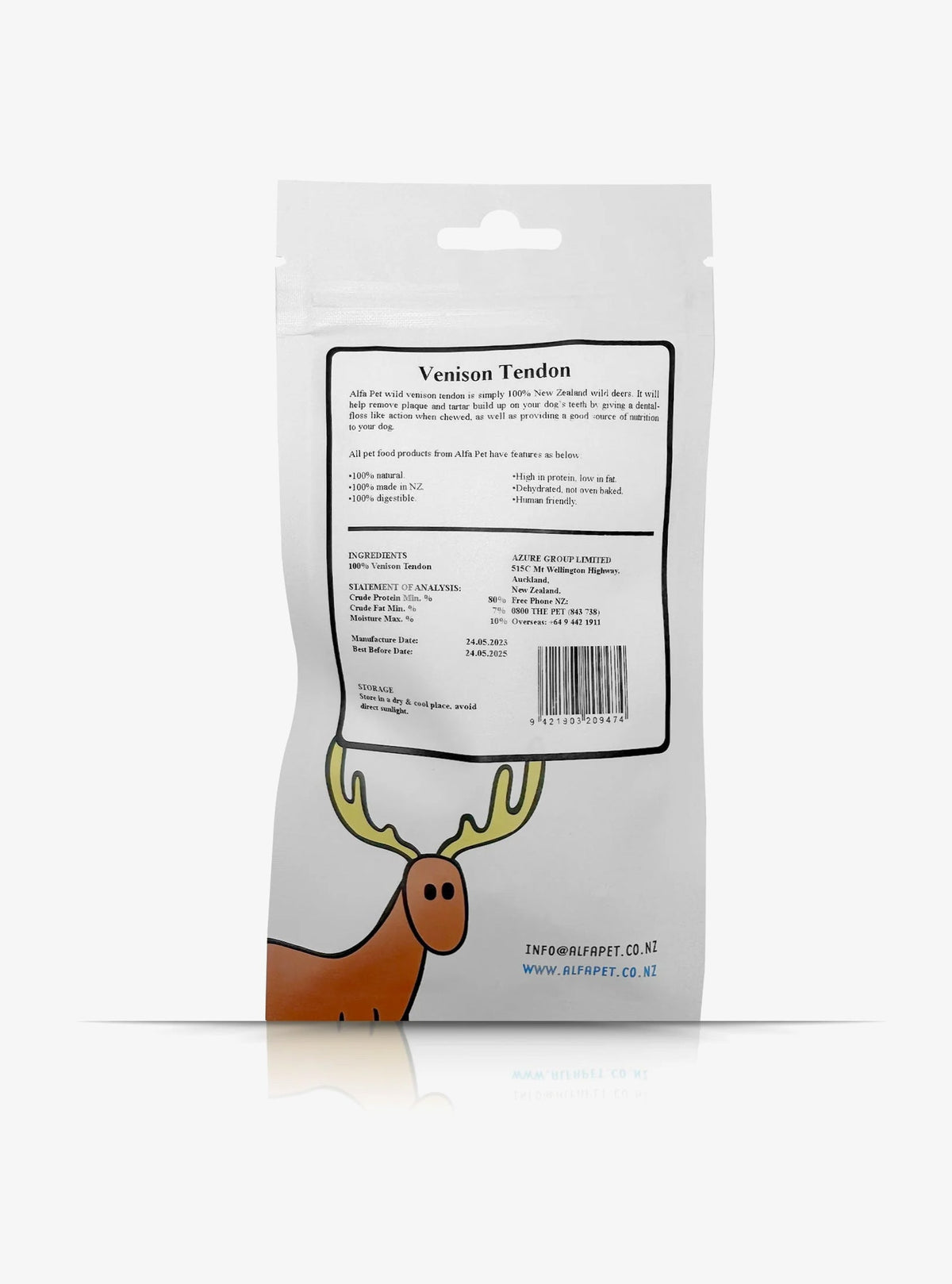 ALFAPET Dogs Venison Tendon Long